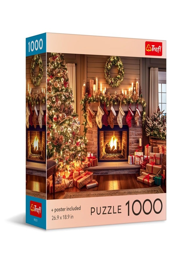 تريفل تريفيل - صندوق مربع - روح العيد - أحجية تركيب الصور (بازل) 1000 قطعة، مقاس 27 × 19 بوصة، أحجية تركيب الصور، متعة إبداعية، أحجية كلاسيكية للكبار والصغار من عمر 14 عامًا - Image 1